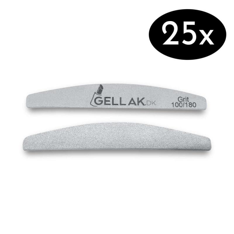 Neglefil Storkøb 25 Stk - Grå Premium Kvalitet 180/240 Grit