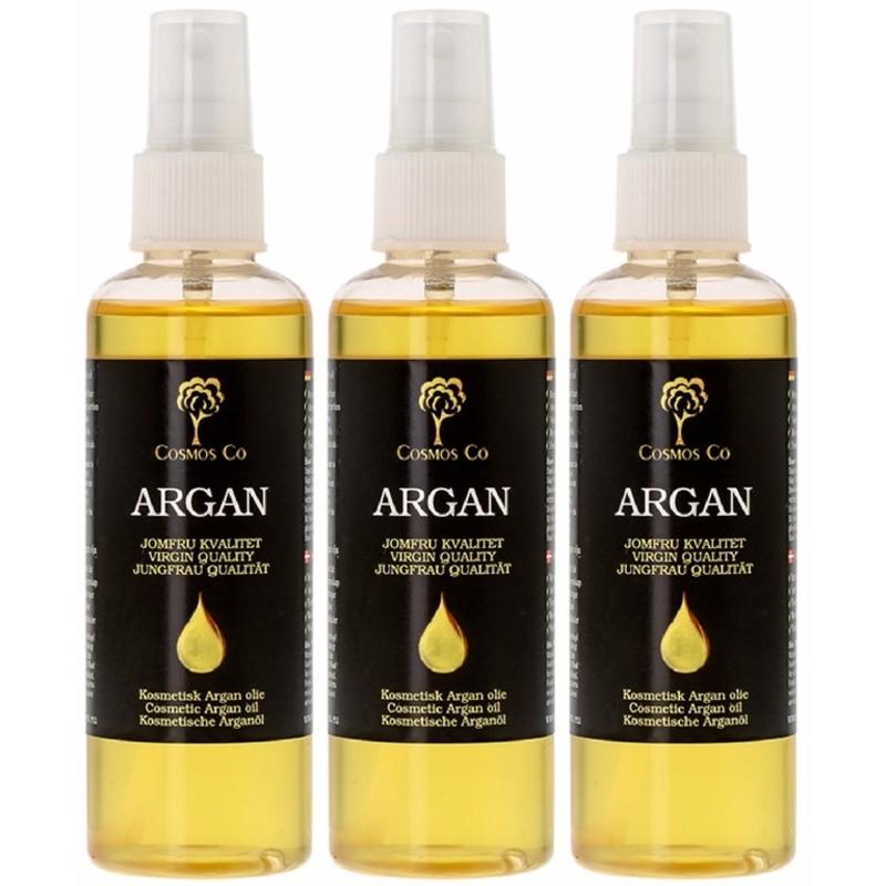 3 X Cosmos Co Arganolie 100 Ml - Skønhedstilbud!