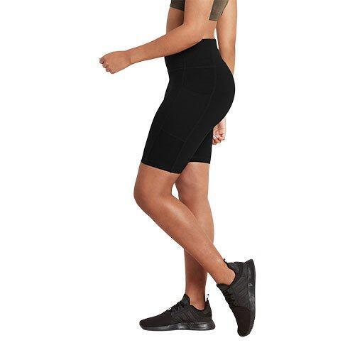 Boody 8" Høj Talje Shorts - Komfort og Stil i Sort
