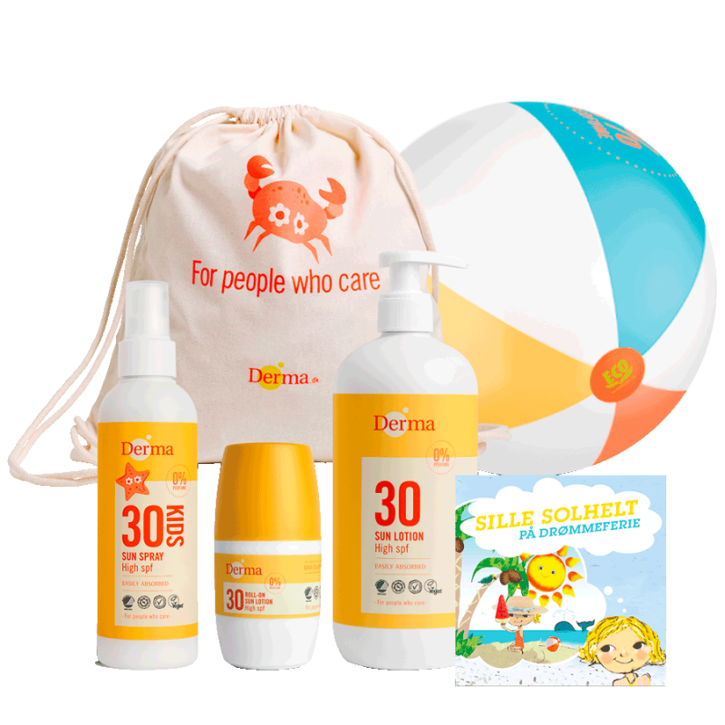 Derma Kids Solkit med Badebold – Klar til Solleg!