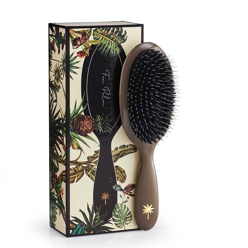 Luksus Hårbørste i Fan Palm Mink Medium - Frisøren & Baronen