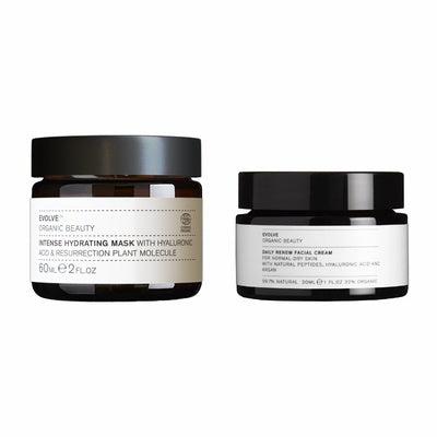 Intensiv Hydrerende Ansigtsmaske og Dagcreme 60 ml + 30 ml