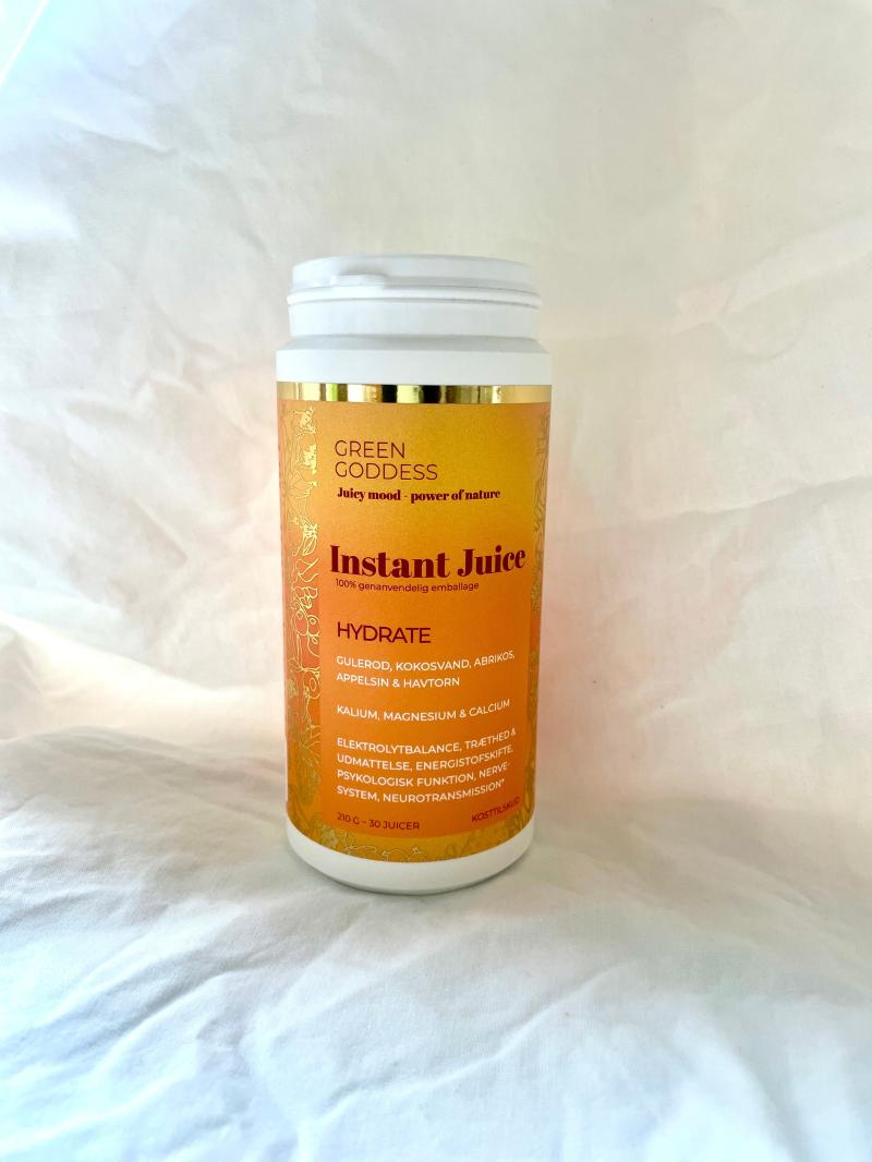 Grøn Gudinde Hydrate Instant Juice 210g - Frisk og Nærende