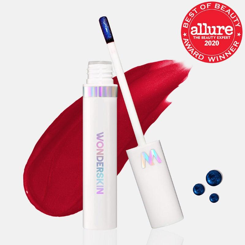 Wonderskin Wonder Blading Læbestift Kit - Burgundy Rød