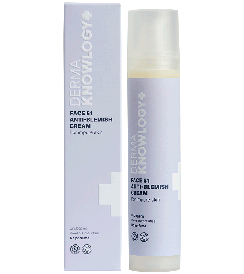 Dermaknowlogy Ansigtscreme 51 mod Urenheder 50 Ml