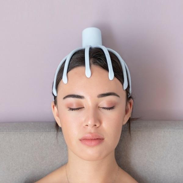 Elektrisk Hovedbundsmassager med 360° Vibration - Velvære!