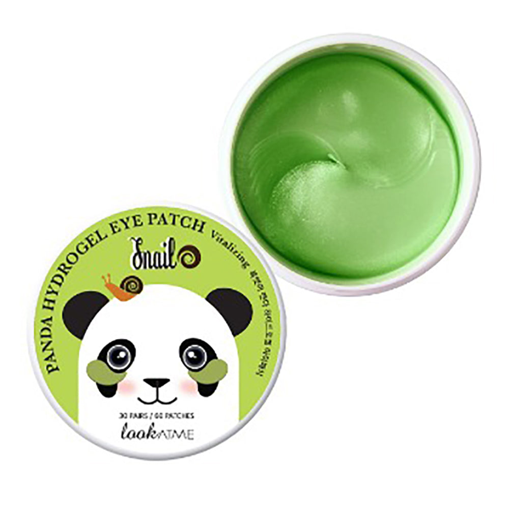 Fugtgivende Panda Hydrogel Øjenmasker med Snegleslim