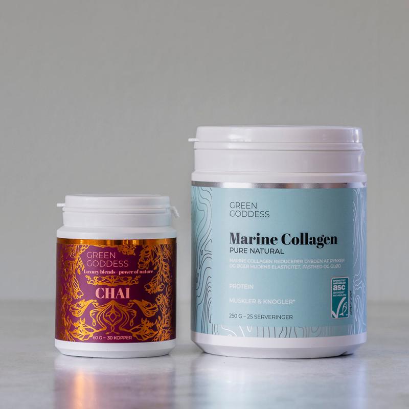 Chai Blend med Kollagen - Naturlig Skønhedsdrykk