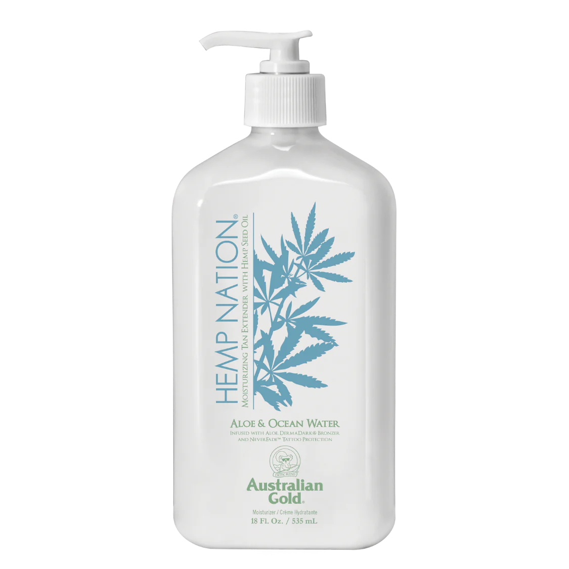 Australian Gold Hemp Nation Aloe   Ocean Water Lotion Bodylotion 535ml   Hos Frisøren   Baronen
