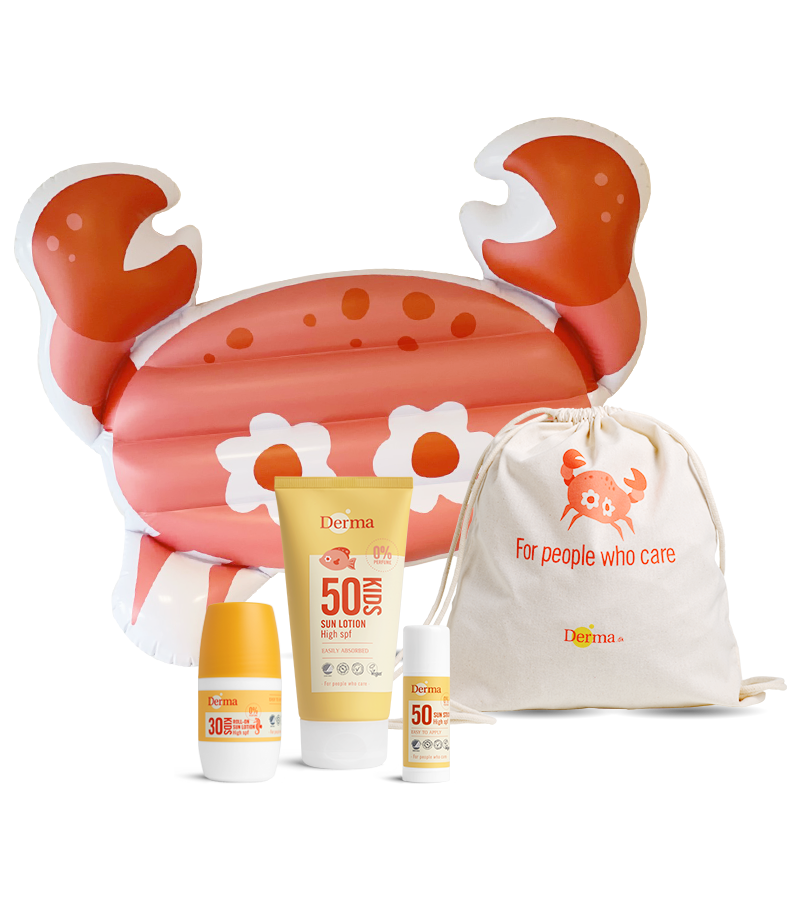 Derma Kids Sun Kit   Med Badedyr   Vandfast Solcreme
