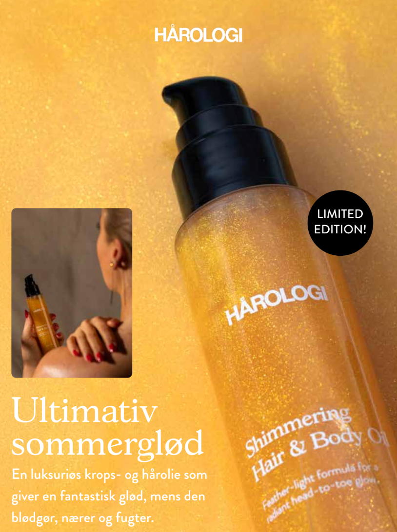 Hårologi Shimmering Hair   Body Oil   Gratis Bumbag Limited Edition   Hos Frisøren   Baronen